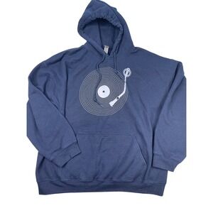 Rhythm and Beat Hoodie Heavy Blend XL Excellent Condition Navy Nice!